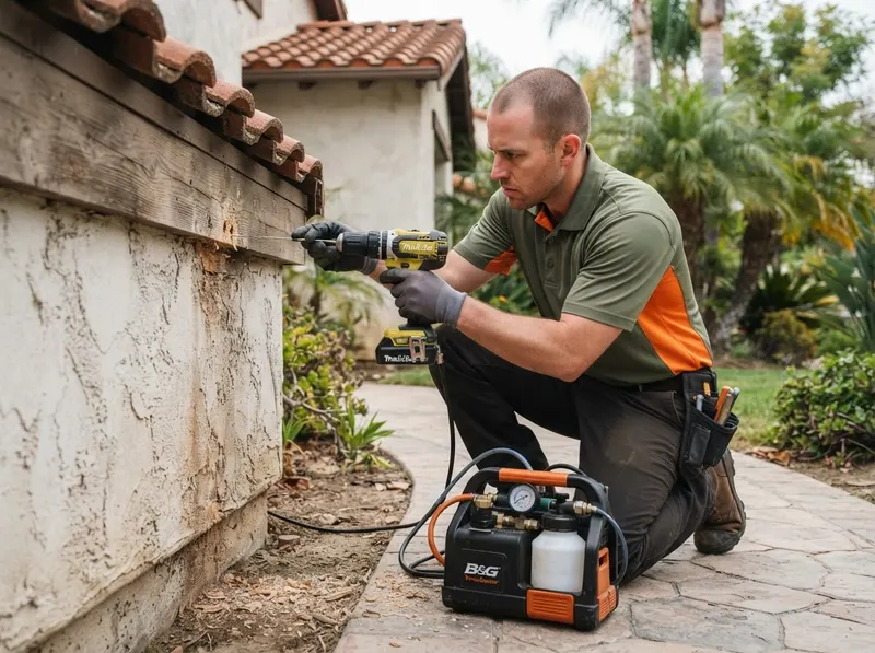 Drywood Termite Localized Injection in Riverside, CA